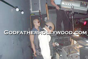 Hollywood the producer always running the show the best way he can at the Male Strip Clubs