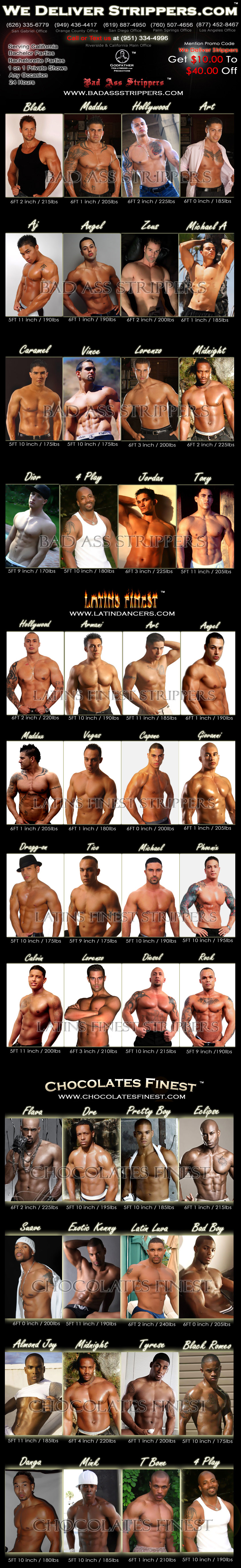 Male Strippers Los Angeles